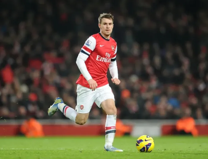 Framed Print : Aaron Ramsey in Action: Arsenal vs. West Ham United, Premier League 2012-13 Framed Print : Aaron Ramsey in Action: Arsenal vs. West Ham United, Premier League 2012-13