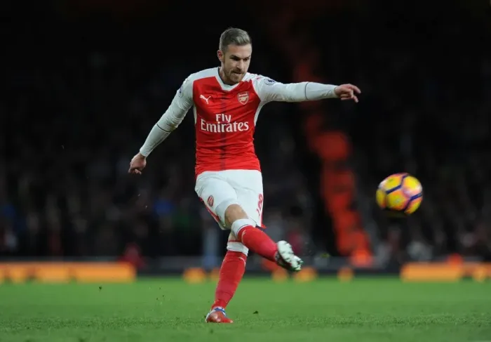 Framed Print : Aaron Ramsey in Action: Arsenal vs AFC Bournemouth, Premier League 2016 / 17