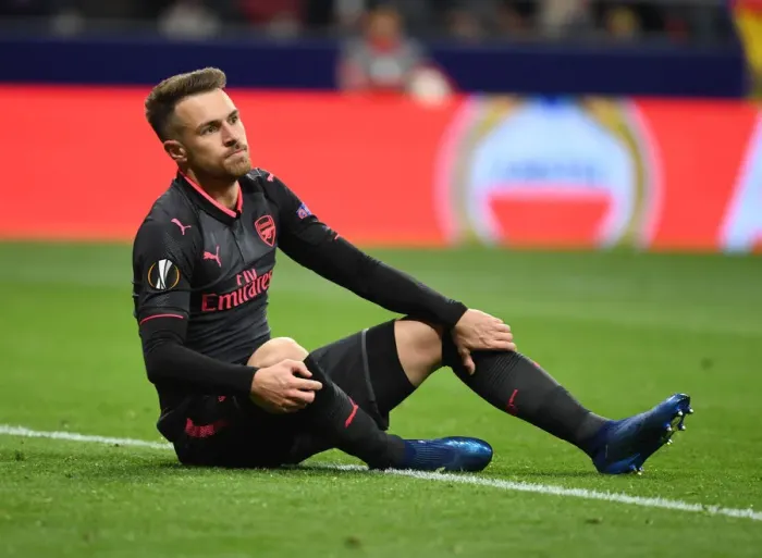 Framed Print : Aaron Ramsey in Action: Arsenal vs Atletico Madrid - Europa League Semi-Final (2017-18) Framed Print : Aaron Ramsey in Action: Arsenal vs Atletico Madrid - Europa League Semi-Final (2017-18)