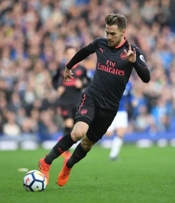Framed Print : Aaron Ramsey in Action: Arsenal vs Everton, Premier League 2017-18 Framed Print : Aaron Ramsey in Action: Arsenal vs Everton, Premier League 2017-18