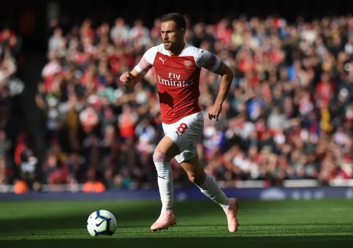 Framed Print : Aaron Ramsey in Action: Arsenal vs. Everton (2018-19) Framed Print : Aaron Ramsey in Action: Arsenal vs. Everton (2018-19)