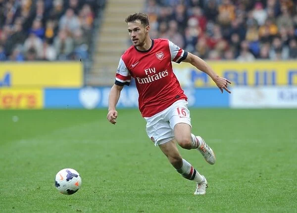 Aaron Ramsey in Action: Arsenal vs Hull City, Premier League 2013-2014