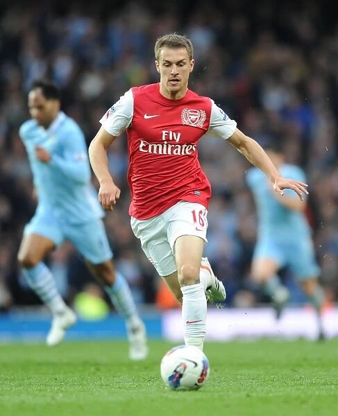 Aaron Ramsey in Action: Arsenal vs Manchester City, Premier League 2011-12