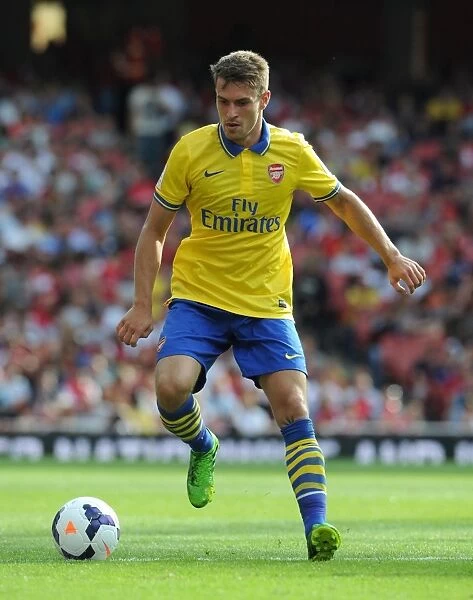 Aaron Ramsey in Action: Arsenal vs Napoli, Emirates Cup 2013