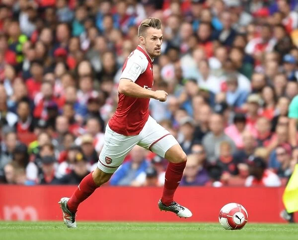 Aaron Ramsey in Action: Arsenal vs Sevilla FC, Emirates Cup 2017-18