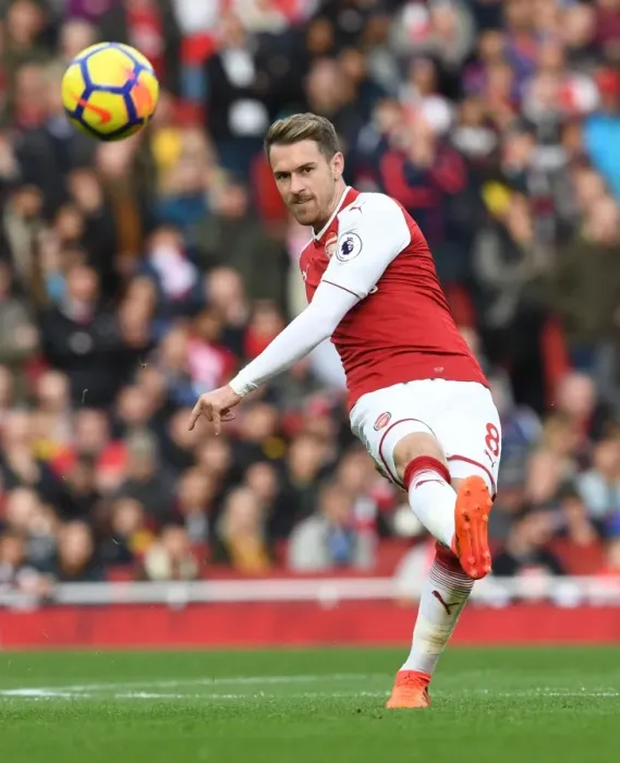 Framed Print : Aaron Ramsey in Action: Arsenal vs Swansea City (2017-18) Framed Print : Aaron Ramsey in Action: Arsenal vs Swansea City (2017-18)