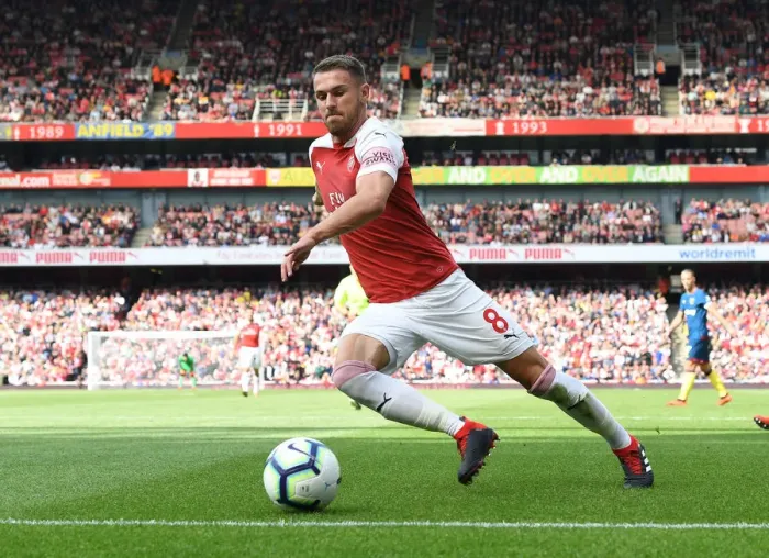 Framed Print : Aaron Ramsey in Action: Arsenal vs West Ham United, Premier League 2018-19 Framed Print : Aaron Ramsey in Action: Arsenal vs West Ham United, Premier League 2018-19