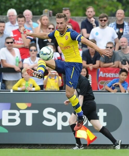 Aaron Ramsey in Action: Arsenal's Pre-Season Victory over Boreham Wood
