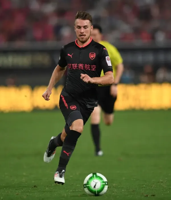 Framed Print : Aaron Ramsey in Action: Bayern Munich vs. Arsenal, Shanghai 2017 Framed Print : Aaron Ramsey in Action: Bayern Munich vs. Arsenal, Shanghai 2017