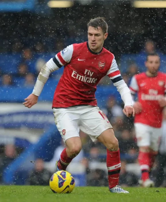 Framed Print : Aaron Ramsey in Action: Chelsea vs. Arsenal, Premier League 2012-13 Framed Print : Aaron Ramsey in Action: Chelsea vs. Arsenal, Premier League 2012-13
