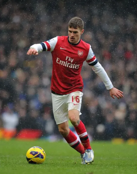 Framed Print : Aaron Ramsey in Action: Chelsea vs. Arsenal, Premier League 2012-13
