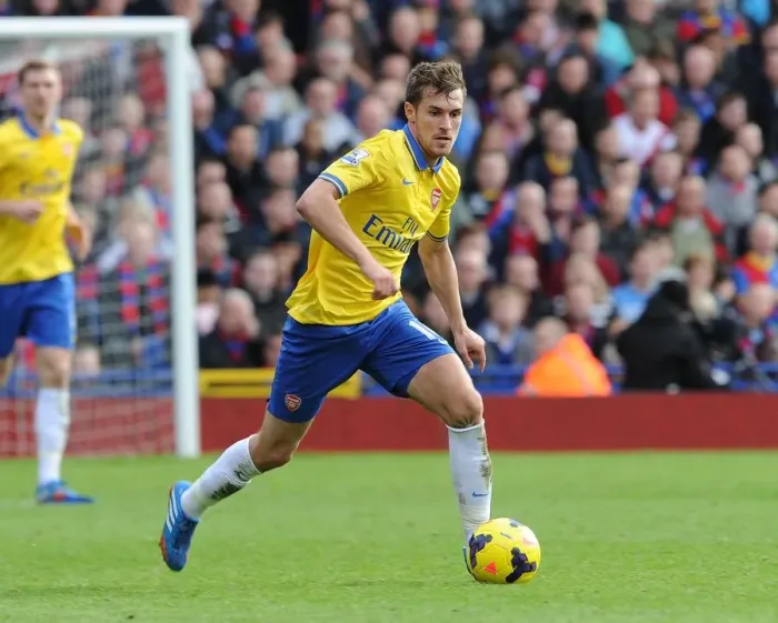 Framed Print : Aaron Ramsey in Action: Crystal Palace vs Arsenal, Premier League 2013-14 Framed Print : Aaron Ramsey in Action: Crystal Palace vs Arsenal, Premier League 2013-14