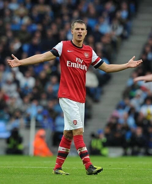 Aaron Ramsey in Action: Manchester City vs. Arsenal, Premier League 2012-13