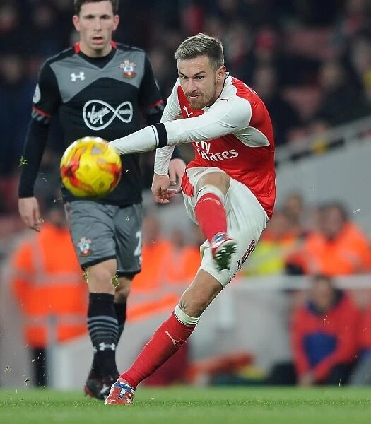 Aaron Ramsey (Arsenal). Arsenal 0:2 Southampton. EFL Cup. Quarter Final. Emirates Stadium