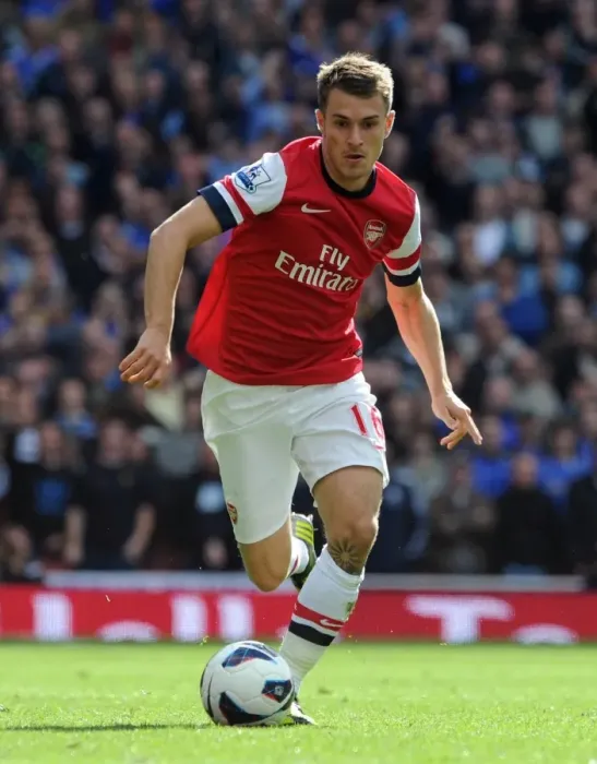 Framed Print : Aaron Ramsey (Arsenal). Arsenal 1: 2 Chelsea. Barclays Premier League. Emirates Stadium, 29  /  9  /  12