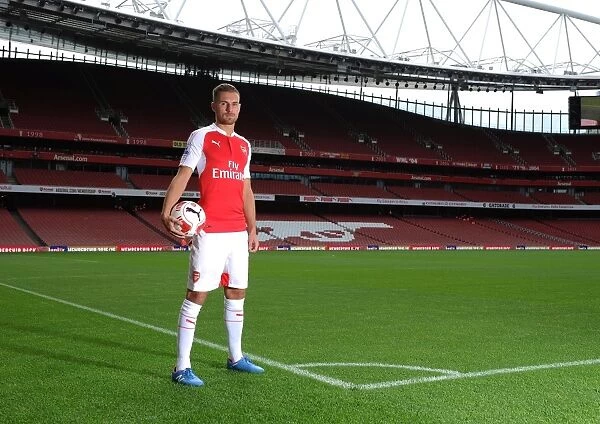 Aaron Ramsey (Arsenal). Arsenal 1st Team Photcall and Training Session. Emirates Stadium