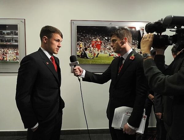 Aaron Ramsey: Arsenal Star's Pre-Match Interview Ahead of Arsenal vs Liverpool (2013-14)