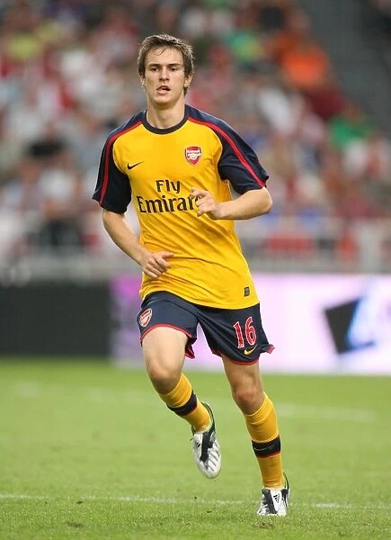 Aaron Ramsey of Arsenal Ties it Up against Sevilla at the Amsterdam Tournament, 2008