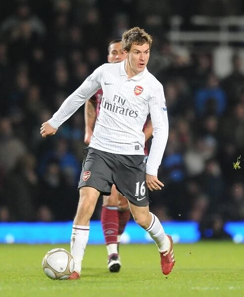 Aaron Ramsey (Arsenal). West Ham United 1: 2 Arsenal, FA Cup Third Round