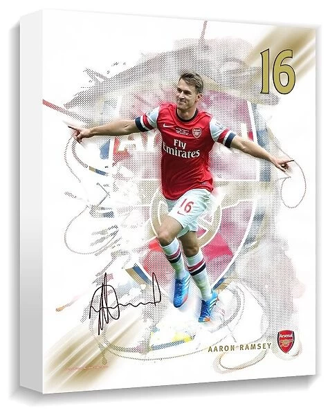 Aaron Ramsey Canvas. This modern canvas design is sure to look good on any wall