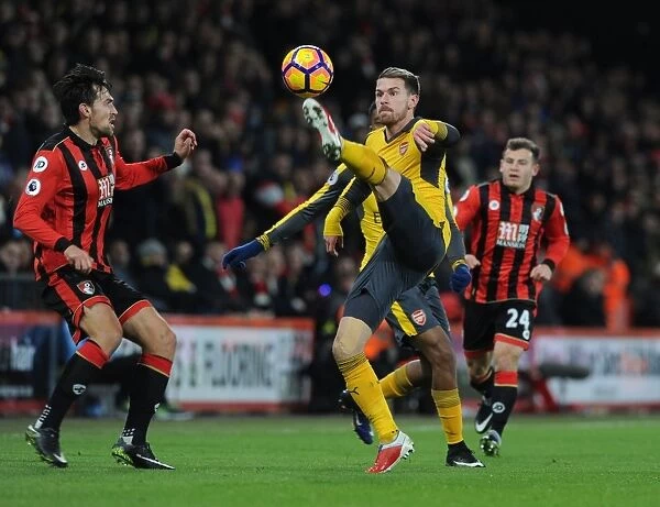Aaron Ramsey Clashes with Charlie Daniels: AFC Bournemouth vs. Arsenal, Premier League 2016-17