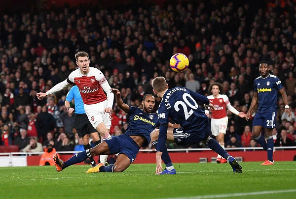 Aaron Ramsey Scores Arsenal's Third Goal Against Fulham (2018-19)
