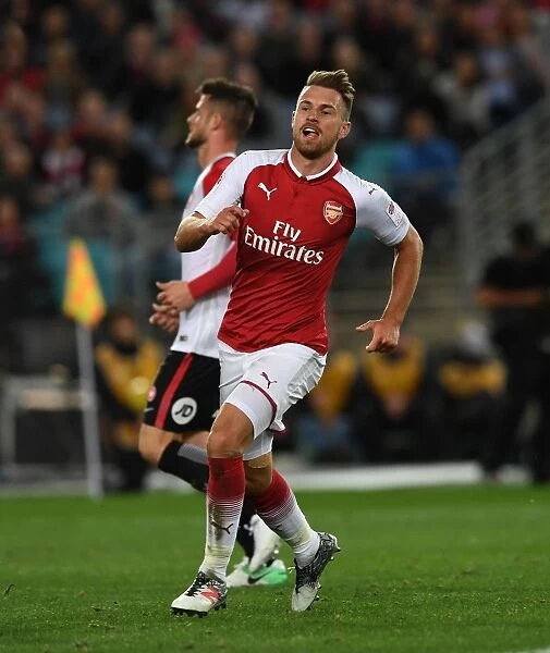 Aaron Ramsey Scores Arsenal's Second Goal vs. Western Sydney Wanderers (Sydney 2017)