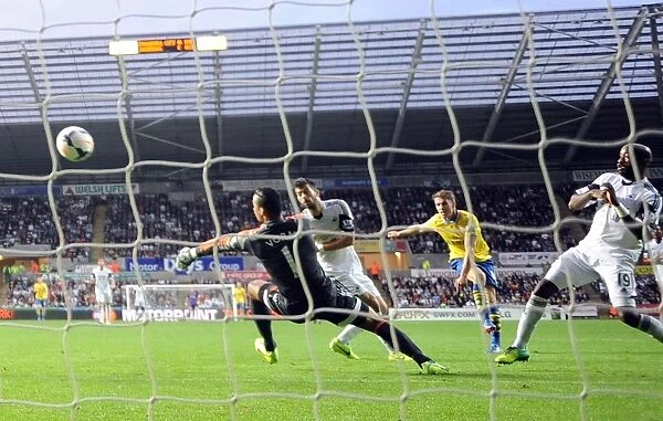 Aaron Ramsey Scores Arsenal's Second Goal vs Swansea City (2013-14)