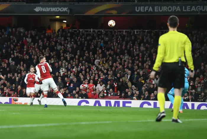 Framed Print : Aaron Ramsey Scores Chip Over Igor Akinfeev: Arsenal vs CSKA Moscow, Europa League Quarterfinal Framed Print : Aaron Ramsey Scores Chip Over Igor Akinfeev: Arsenal vs CSKA Moscow, Europa League Quarterfinal