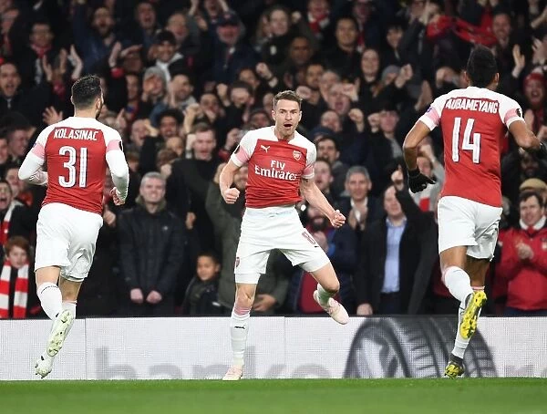 Aaron Ramsey Scores First Europa League Goal for Arsenal vs. Napoli (2018-19)
