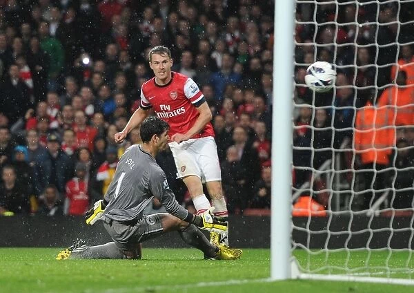 Aaron Ramsey Scores the Fourth Goal Past Joel Robles: Arsenal vs. Wigan Athletic (2013)