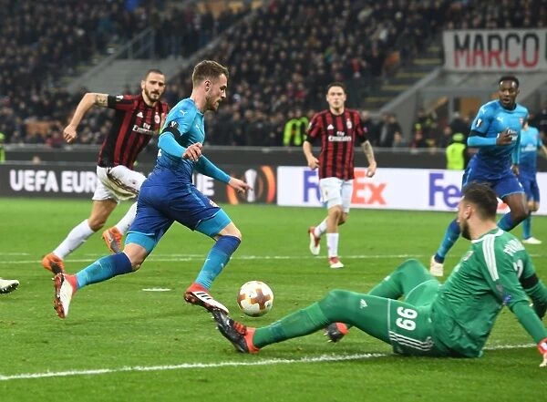 Aaron Ramsey Scores Against Gianluigi Donnarumma: Arsenal's Europa League Victory Over AC Milan (2018)