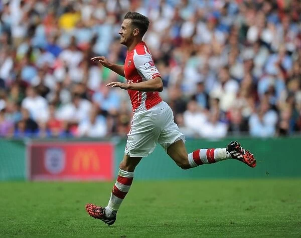 Aaron Ramsey Scores Second Goal: Arsenal vs Manchester City - FA Community Shield 2014 / 15