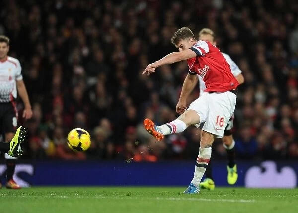 Aaron Ramsey Scores the Second Goal: Arsenal vs. Liverpool, Premier League 2013-14