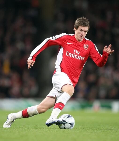 Aaron Ramsey Scores the Thrilling 1-0 Winner for Arsenal against Dynamo Kiev in the UEFA Champions League, Group G (November 25, 2008)