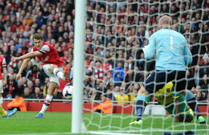 Framed Print : Aaron Ramsey Scores Thrilling Goal Against Norwich City in Arsenal Victory Framed Print : Aaron Ramsey Scores Thrilling Goal Against Norwich City in Arsenal Victory