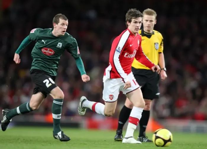 Framed Print : Aaron Ramsey Scores the Winning Goal: Arsenal Triumphs 3-1 over Plymouth Argyle in FA Cup Third Round