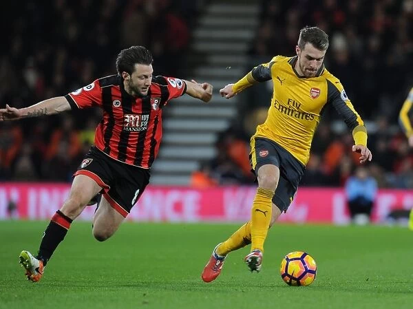 Aaron Ramsey vs. Harry Arter: Intense Battle in AFC Bournemouth vs. Arsenal Premier League Clash