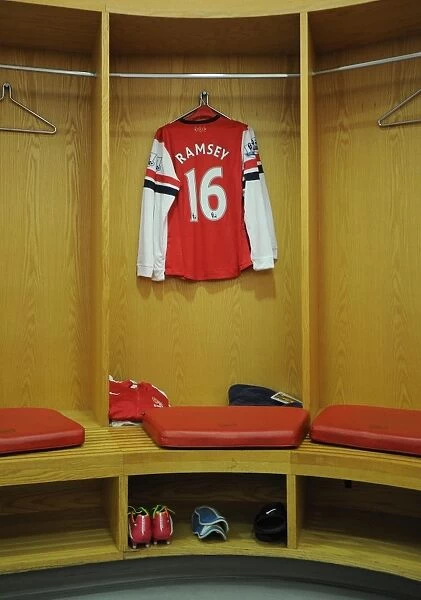 Aaron Ramsey's Arsenal Changing Room Moment before Arsenal vs Hull City (2013-14)
