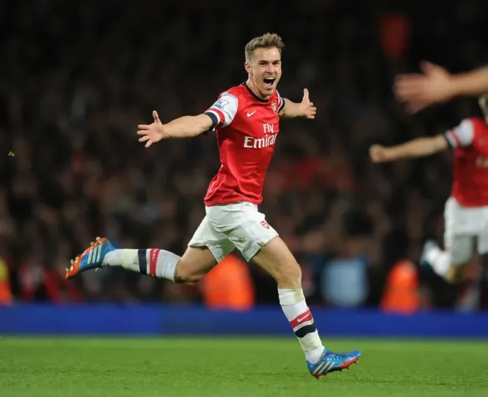 Framed Print : Aaron Ramsey's Brace: Arsenal's Victory Over Liverpool (2013-14)