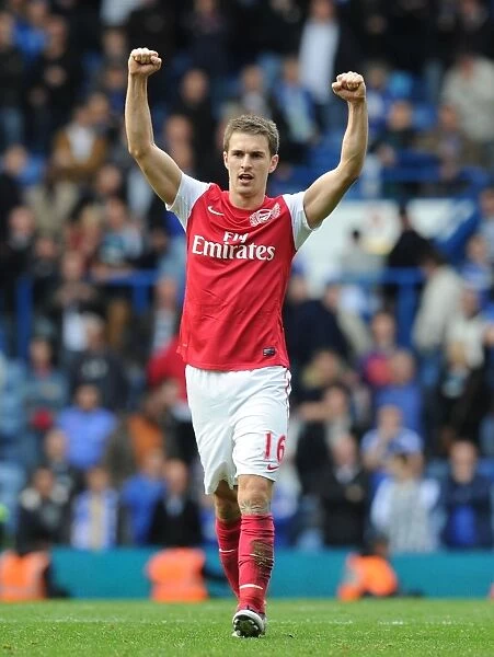 Aaron Ramsey's Celebration: Arsenal's Victory over Chelsea (2011-12)