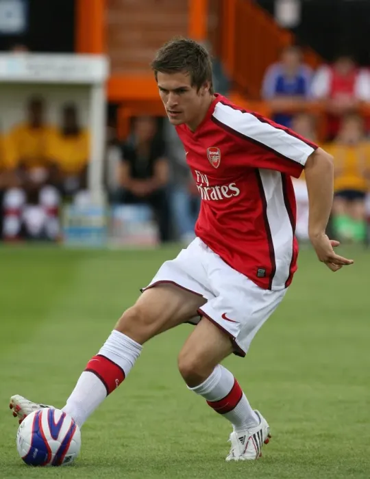 Framed Print : Aaron Ramsey's Debut: Arsenal's Exciting 2-1 Win Over Barnet (2008)