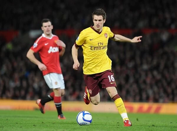 Aaron Ramsey's Determined Performance in Manchester United's 2:0 FA Cup Victory over Arsenal, Old Trafford, 2010
