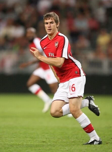 Aaron Ramsey's Game-Winning Performance: Arsenal's 3-2 Victory Over Ajax, Amsterdam Tournament, Amsterdam Arena, 2008