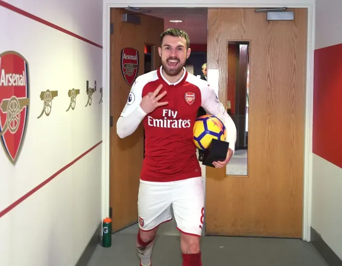 Framed Print : Aaron Ramsey's Hat-Trick: Arsenal vs Everton, Premier League 2017-18 Framed Print : Aaron Ramsey's Hat-Trick: Arsenal vs Everton, Premier League 2017-18