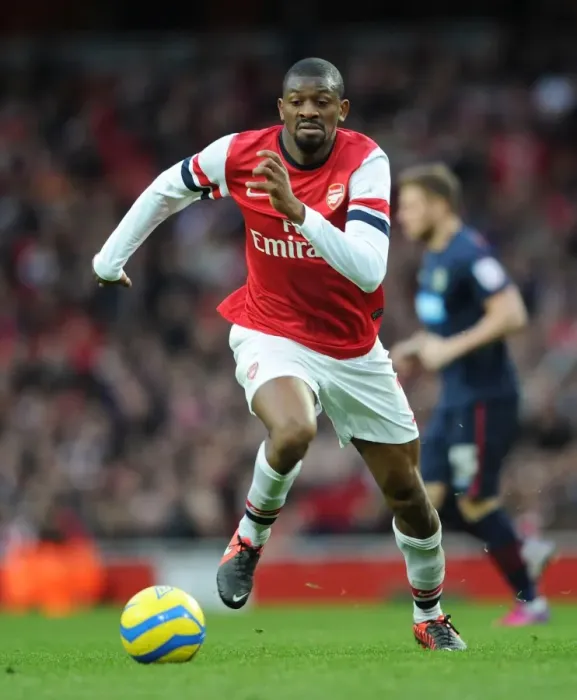 Framed Print : Abou Diaby: In Action for Arsenal Against Blackburn Rovers, FA Cup 2012-13