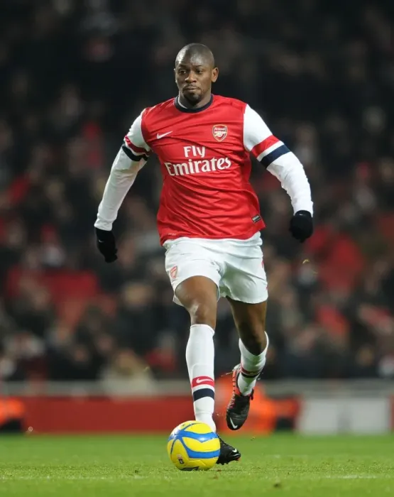 Framed Print : Abou Diaby: In Action for Arsenal against Swansea City in FA Cup Third Round Replay (2013)