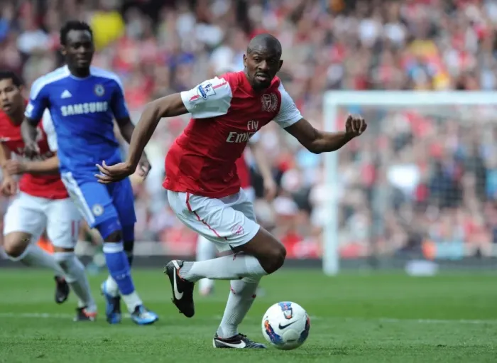 Framed Print : Abou Diaby in Action: Arsenal vs. Chelsea, Premier League 2011-12 Framed Print : Abou Diaby in Action: Arsenal vs. Chelsea, Premier League 2011-12