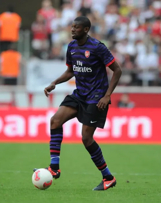 Framed Print : Abou Diaby in Action: Arsenal vs. FC Cologne Pre-Season Friendly (2012)