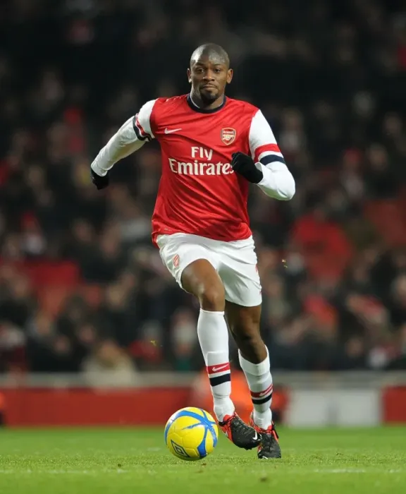Framed Print : Abou Diaby in Action: Arsenal vs Swansea City - FA Cup Third Round Replay (2013)